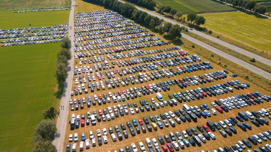 Drone foto auto's